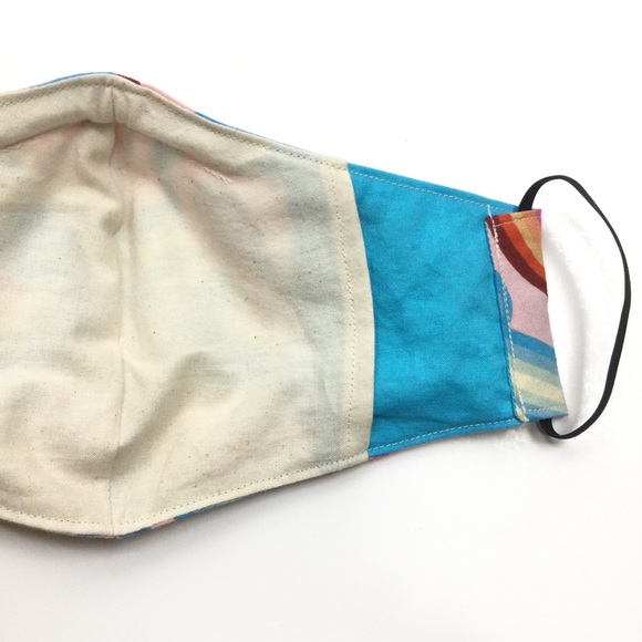Pink Rainbow Swirl Bird Face Mask, Filti Filter - Picture 7 of 16
